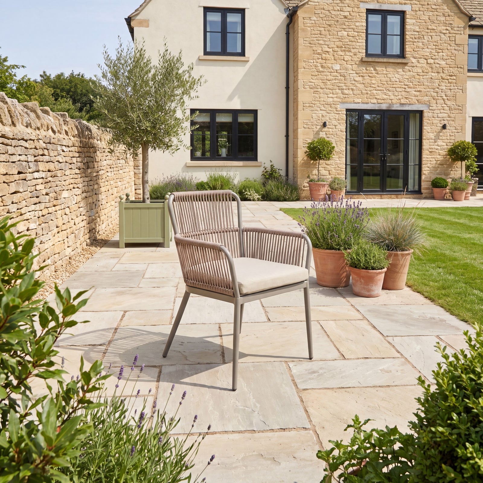 Westcott 4 Seater Garden Dining Set | Brown
