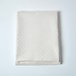 Cotton Contemporary Diamond Pattern Matelassé Bedspread | 180cm x 260cm | Cream
