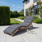 Solara Curve Sun Lounger | Grey