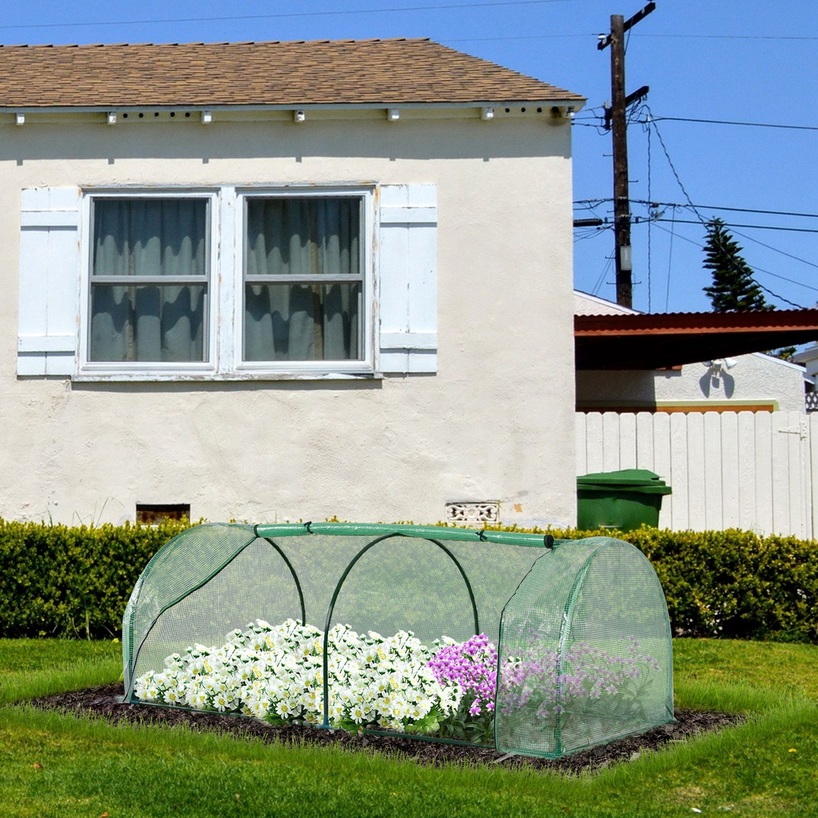 Green Tunnel Greenhouse 200x100x80cm | Green