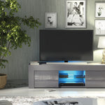 Loom Tv Unit 130cm With Led Lights | Dark Grey