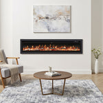 80/100-inch Electric Fireplace Heater,900w/1800w With Remote Control And 12 Flame Colors | Large