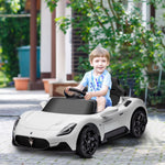 Maserati Mc20 Licensed 12v Kids Ride On Car W/ Remote | White