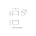 Toilet Roll Holder, Wall-mounted, 11,5 Cm. Collection Bwc | Matte Black