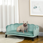 Dog Sofa, Pet Couch Bed For Medium, Large Dogs W/ Legs, Cushion | Green