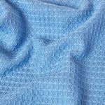 Organic Cotton Waffle Blanket/ Throw | 280cm x 230cm | Blue