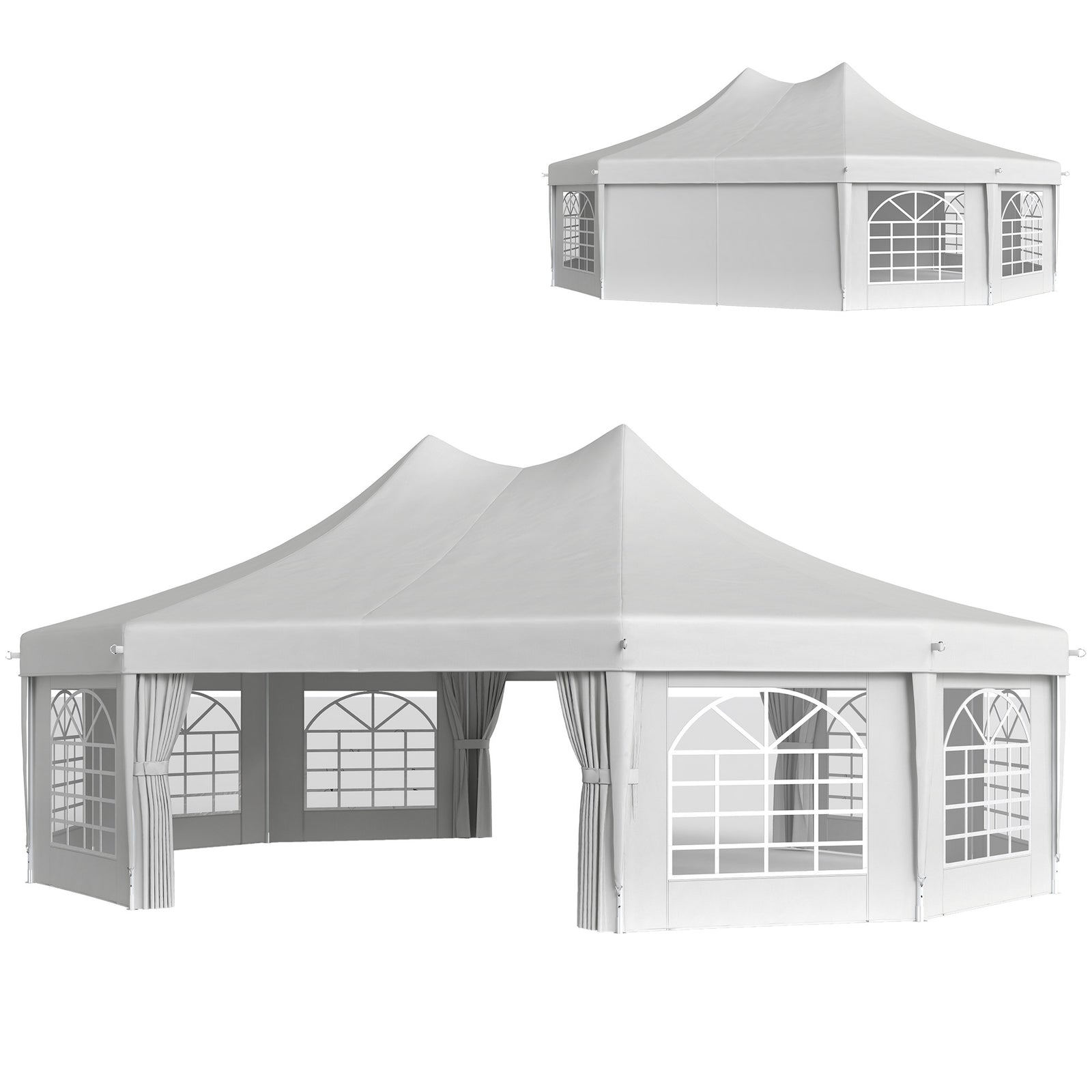 10 Sides Heavy Duty Tent Gazebo Outdoor Party Wedding Event