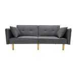 Finnley Two Seat Grey Sofa Bed | One Size | Grey