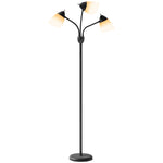 HOMCOM Arc Tree Floor Lamp With 3000k/4500k/6500k Colour Temperatures Black