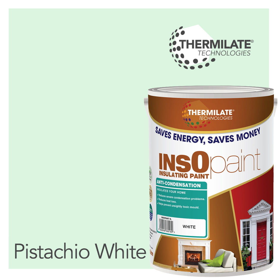 Insopaint Anti Condensation Paint - Stops Condensation On Interior Walls & Ceilings | 5l | Pistachio White
