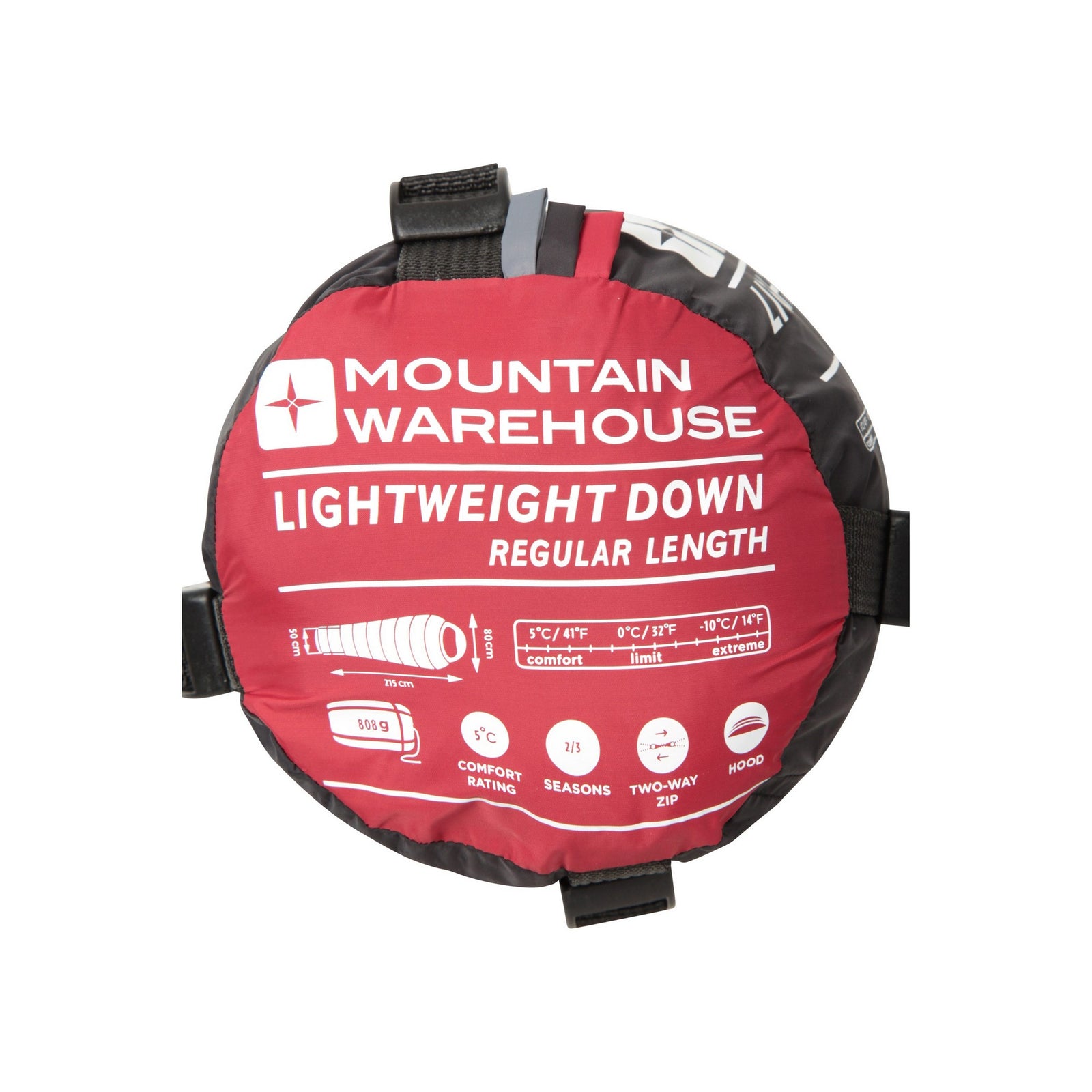 Lightweight Winter Mummy Sleeping Bag | One Size | Red
