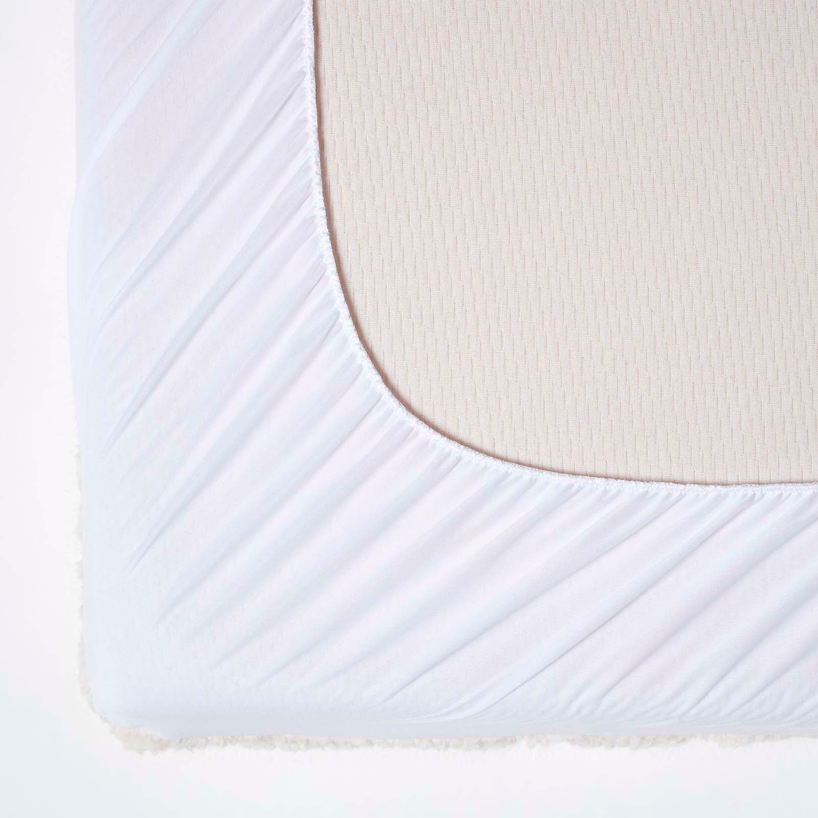Deep Quilted Fleece Mattress Topper | European King | White