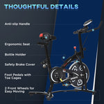 Exercise Bike Indoor Cycling With Lcd Monitor - Black | Black