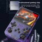 R36s Retro Handheld Game Console 3.5" Ips Display Usb Rechargeable | Purple