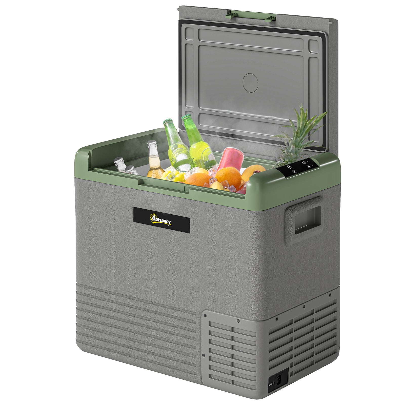 Car Refrigerator, Portable Compressor Car Fridge Freezer | Large | Light Green