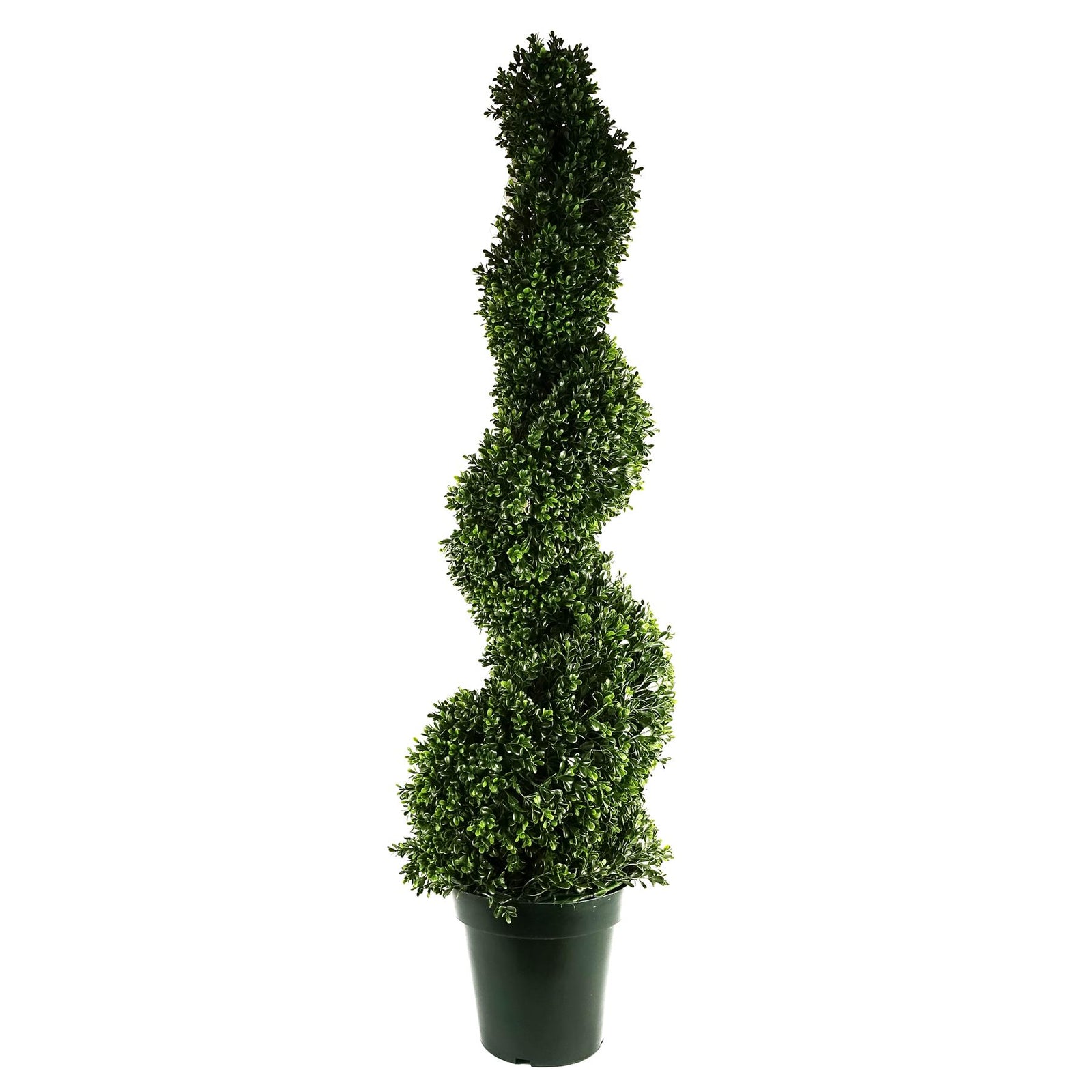Artificial 125cm Uv Resistant Plastic New Boxwood Spiral Tree - 920 Leaves