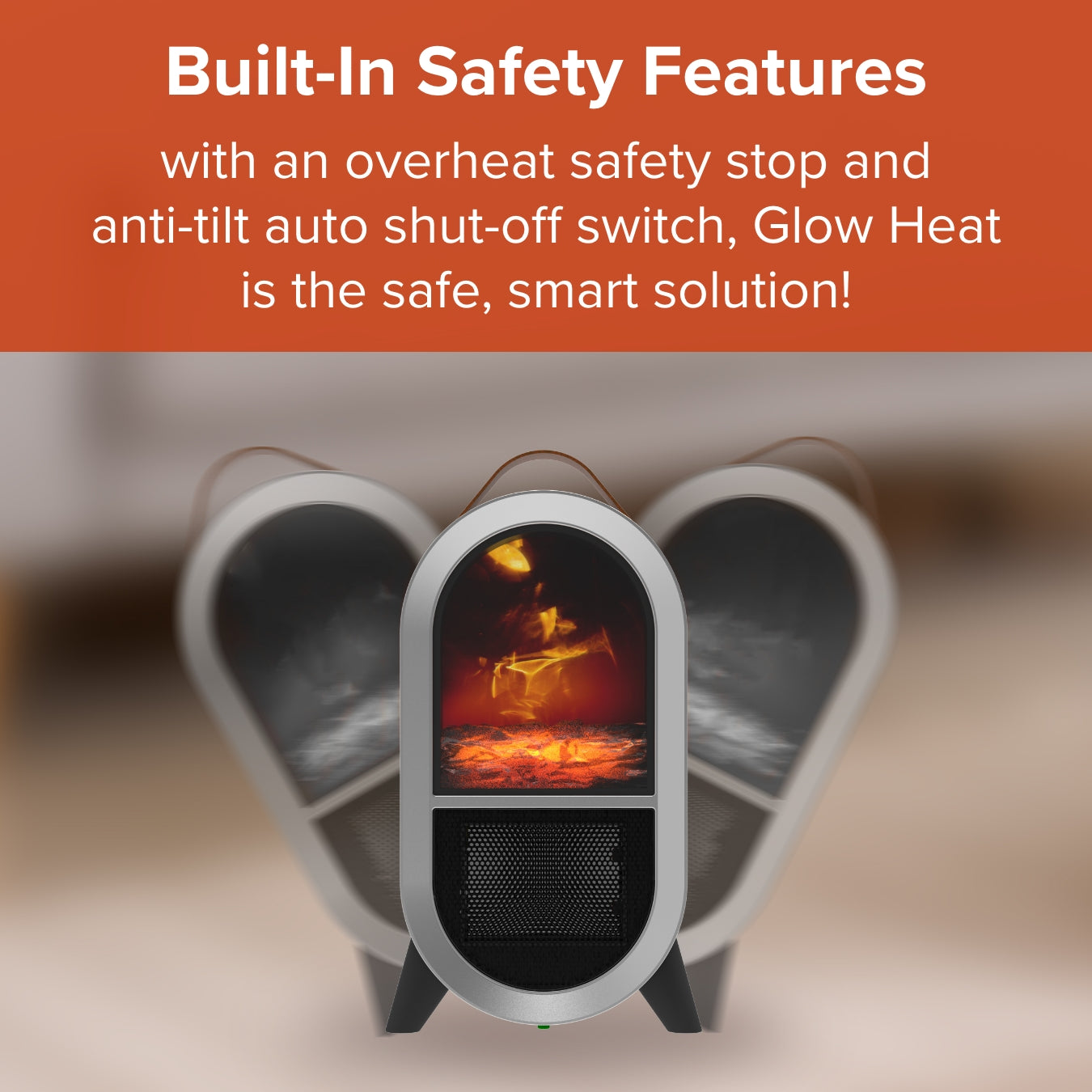 Glow Heat Electric Heater | Black