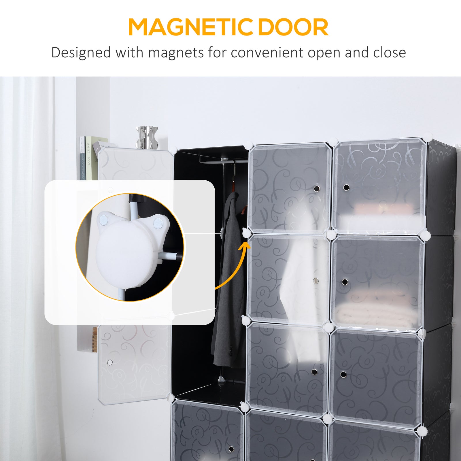 Cube Diy Wardrobe Portable Interlocking Plastic Modular