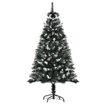 4/5ft Snow-dipped Christmas Tree, Berries Stand | 5ft | Green