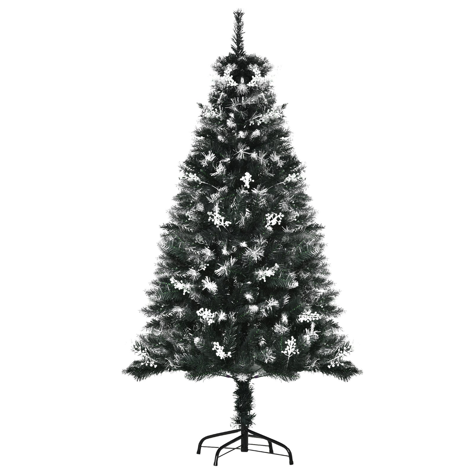 4/5ft Snow-dipped Christmas Tree, Berries Stand | 5ft | Green