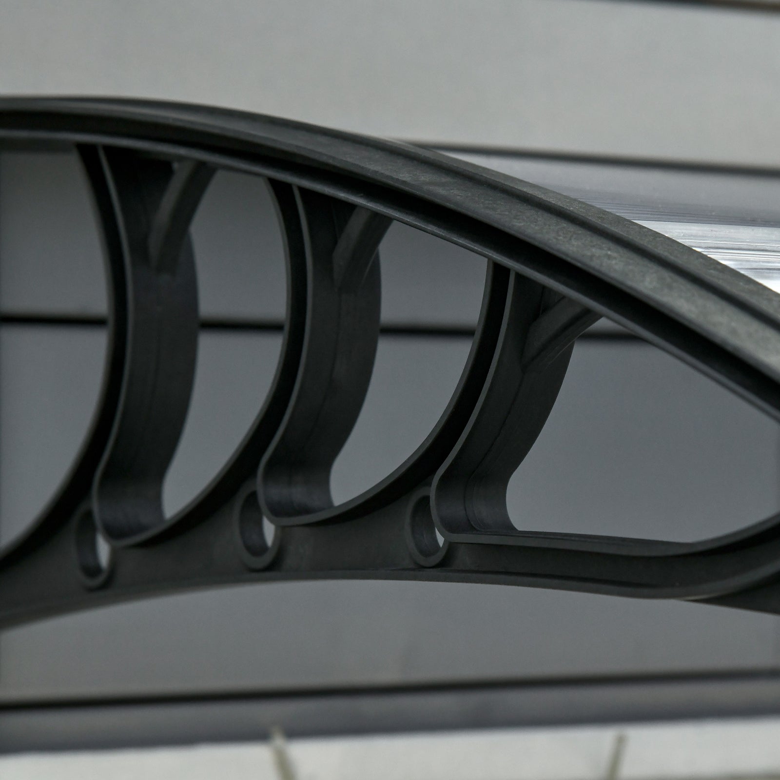 Door Canopy, Outdoor Rain Shelter, 196 X 75cm | Black