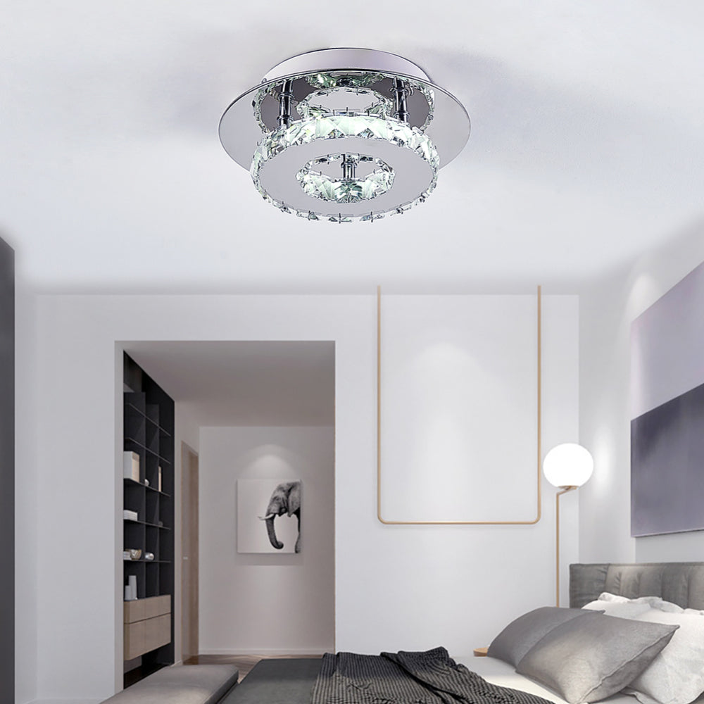 Modern Small Crystal Led Ceiling Light