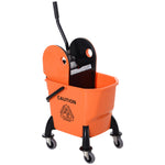 Mop Bucket On Wheels With Carry Handle Mop Holder