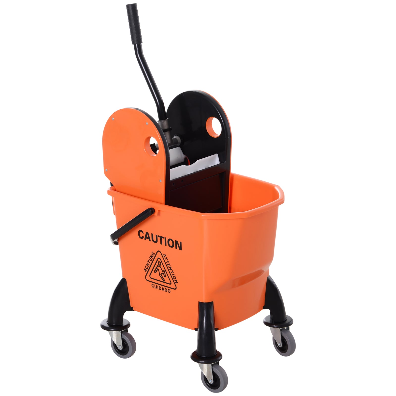 Mop Bucket On Wheels With Carry Handle Mop Holder