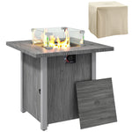40000 Btu Smokeless Fire Pit, Dark Grey