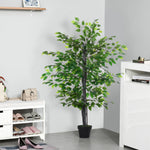 145cm Artificial Banyan Plant Faux Decor Tree With Pot