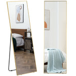 Full Length Mirror Dressing Mirror Wall-mounted Entryway | One Size | Gold