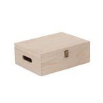 Unvarnished Wooden Bottle Carrier Box | Small | Brown