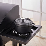 14cm/20cm Dia Mini Cast Iron Dutch Oven With Lid | Large | Black