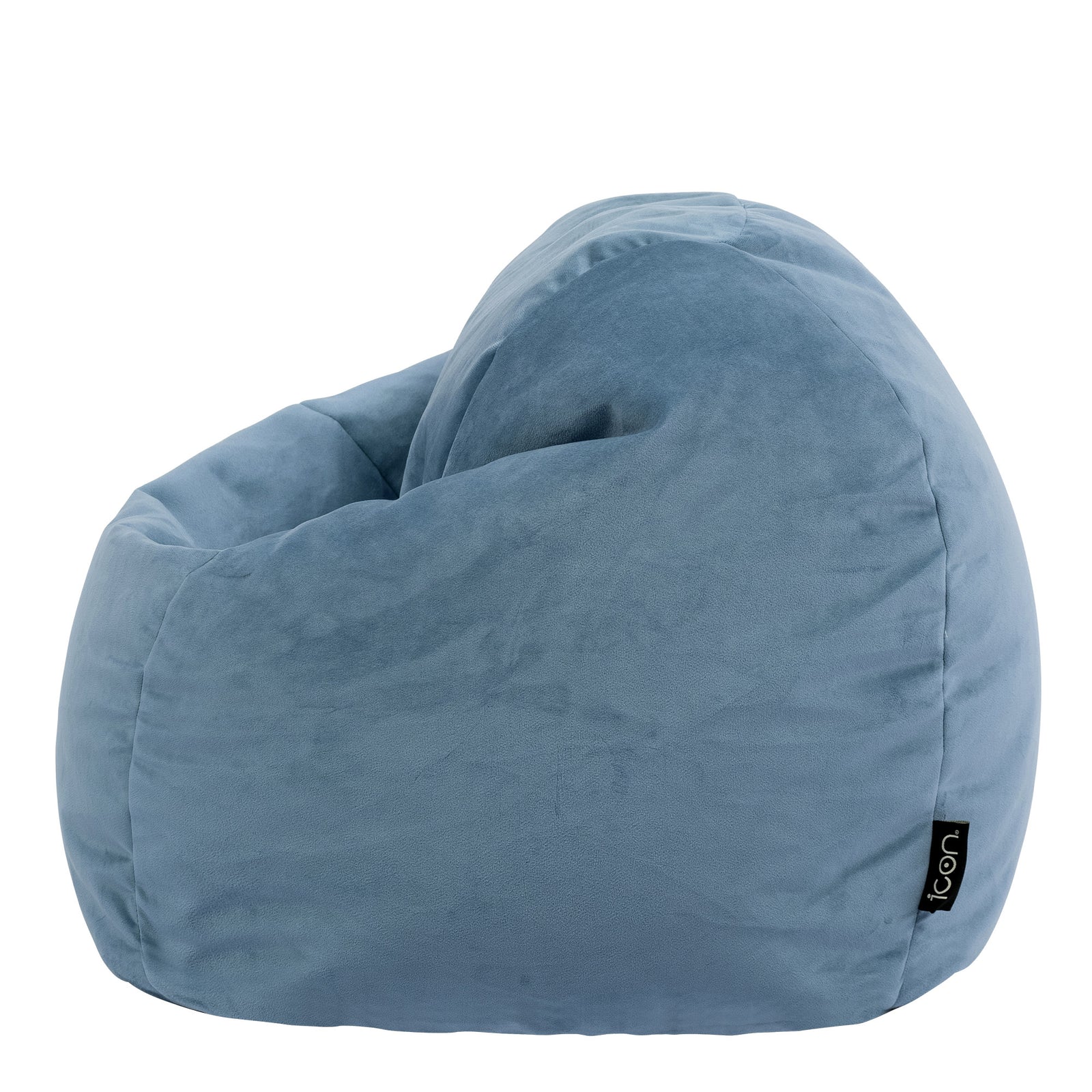 Kids Aurora Velvet Bean Bag Chair | Blue