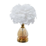 Breeins Glass & Iron Table Lamp With 12w Bulb