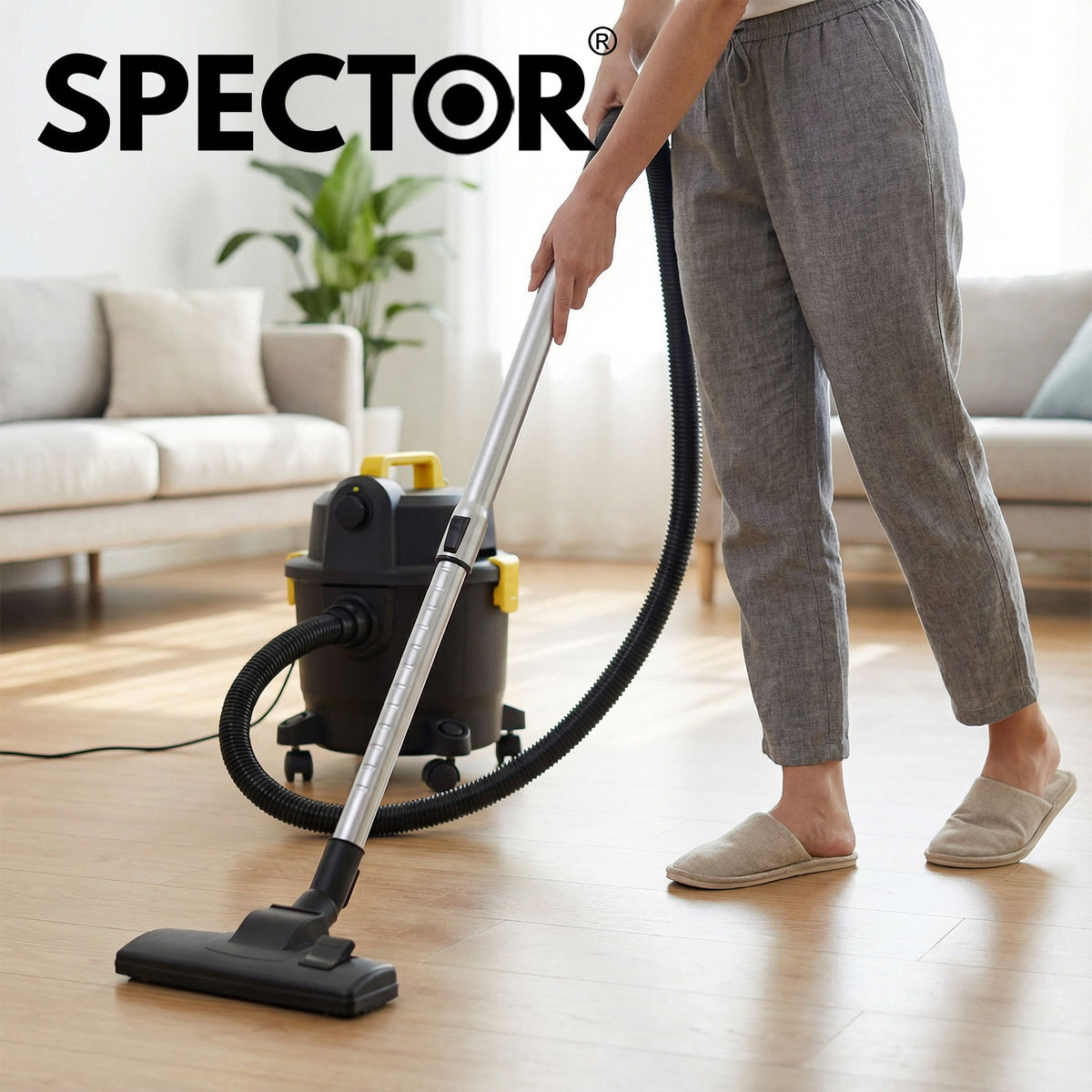 Wet And Dry Cylinder Vacuum Cleaner Powerful Suction Hepa 1000w 15l | Black