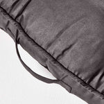 Faux Suede 2 Seater Booster Cushion | 50cm x 100cm | Grey