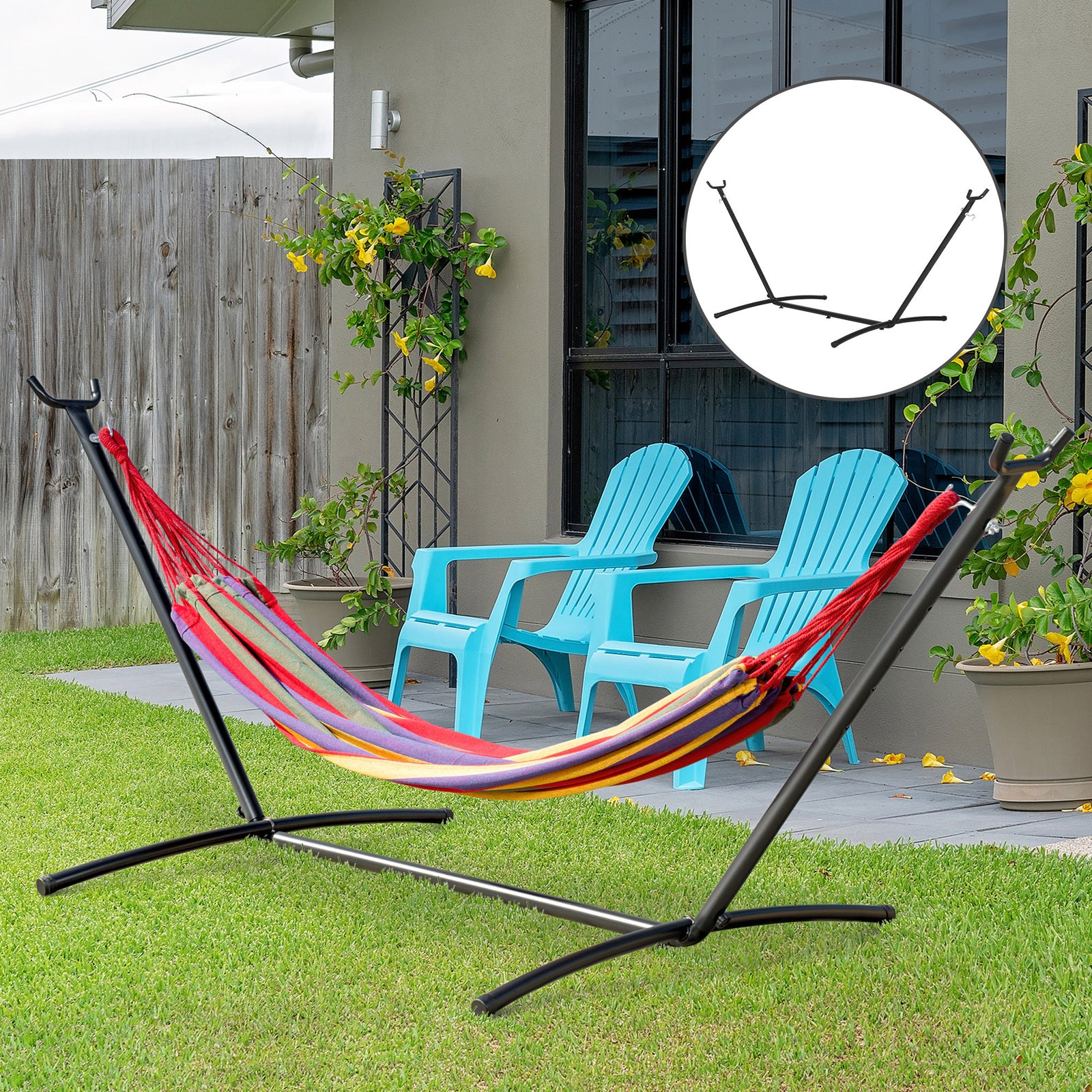 2.86m Universal Hammock Stand Metal Frame– Stand Only