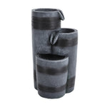Solar Powered Water Fountain Decor With Lights