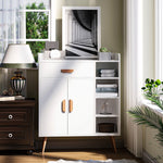 Side Cabinet With Storage Drawer For Hallway Kitchen White
