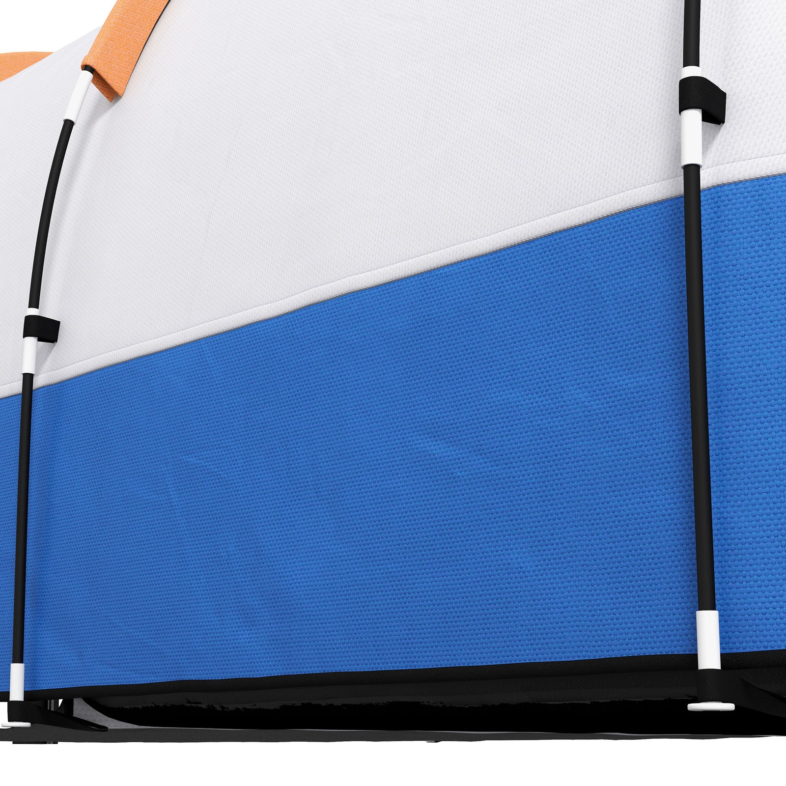 2-3 Man Camping Tunnel Tent With Bedroom And Living Room | Orange