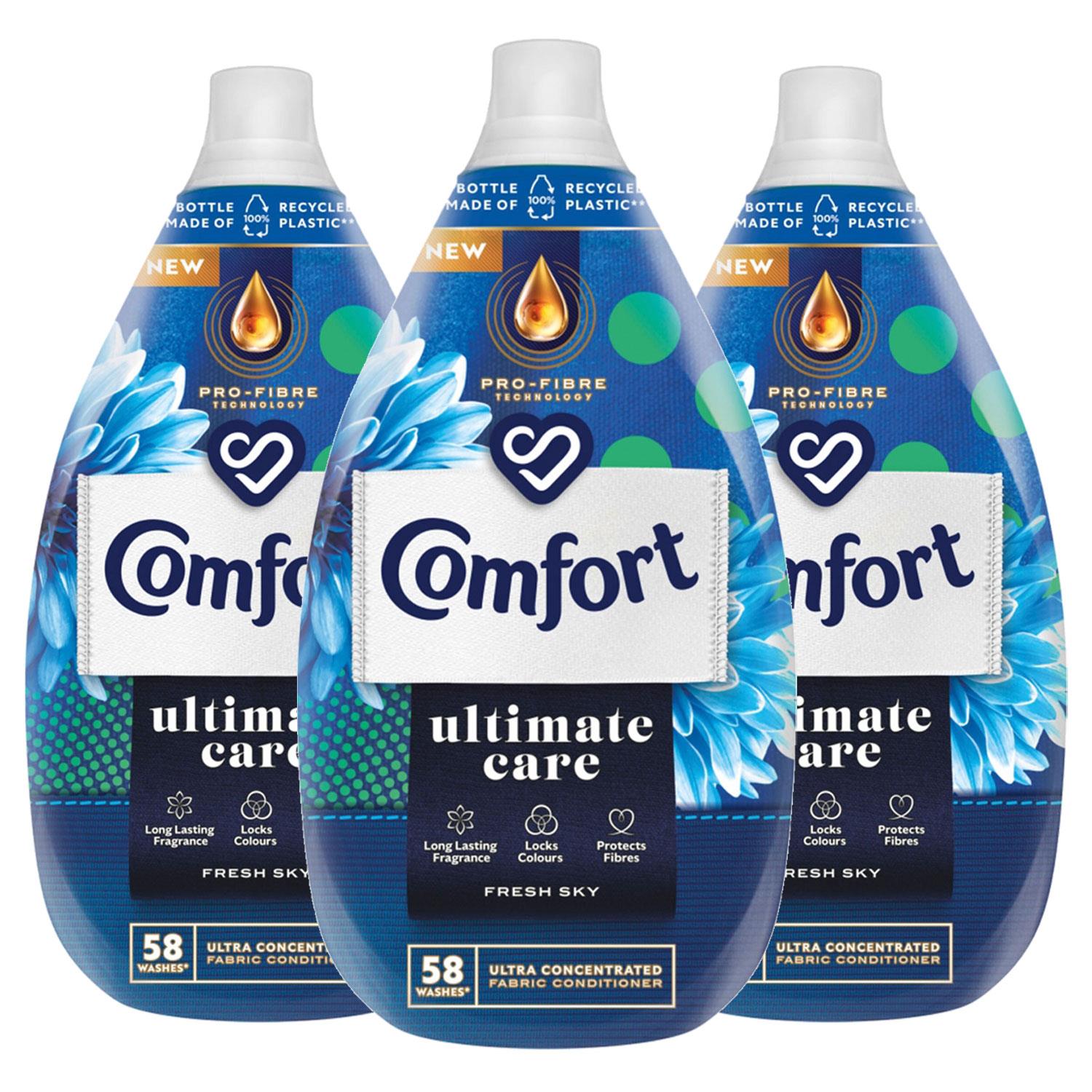 Ultimate Care Fresh Sky Concentrated Fabric Conditioner 58w, 870ml | Set of 3
