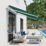 3x2m Manual Window Awning W/ Hand Crank | Green