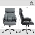 Office Chair, Swivel Wheels | Charcoal Grey