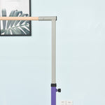 Adjustable Kids Gymnastics Bar Horizontal Training Steel Frame Wood | Purple