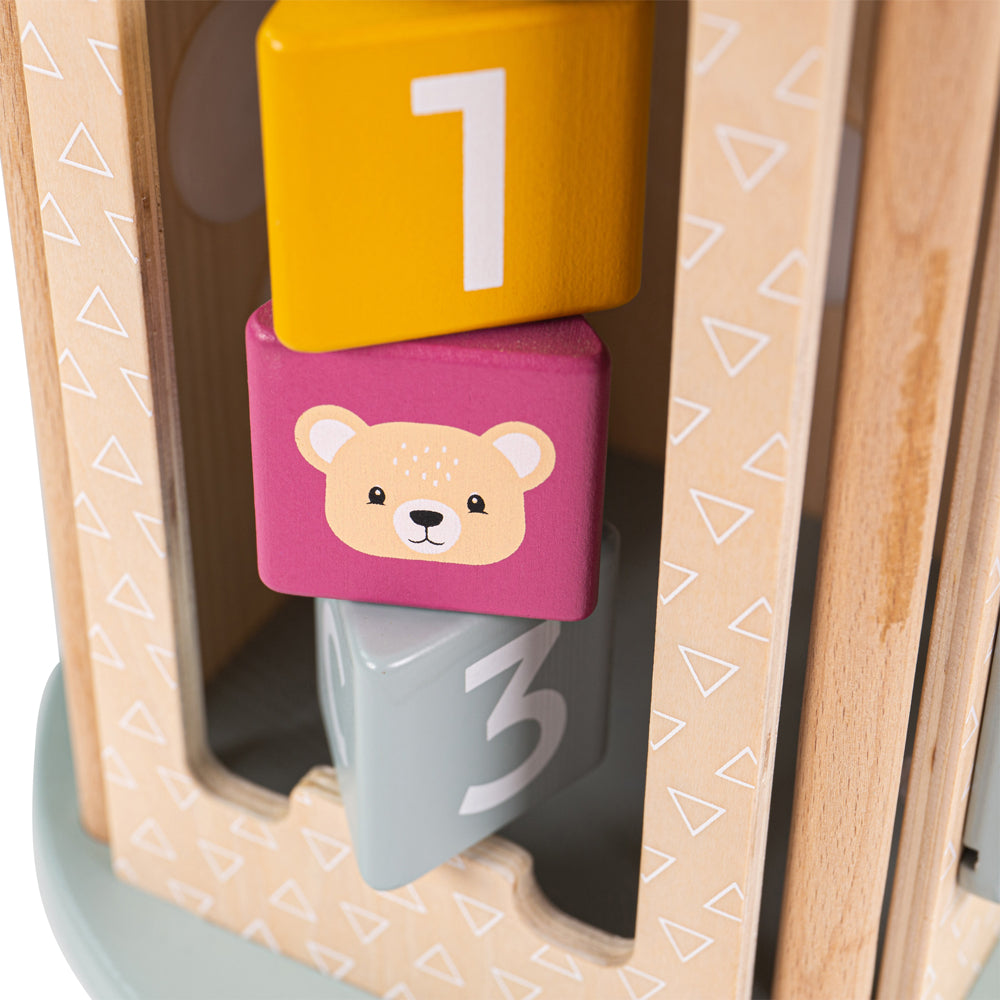 Wooden Rolling Activity Centre, 4 Sided Activity Toy