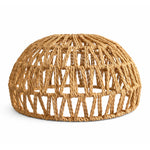 Emitto Rustic Ceiling Pendant Light Shade Hemp Rope Lamp Shade Boho Yellow 23cm