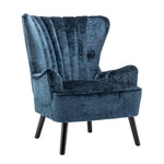 Breeins Upholstered Wingback Single Sofa Accent Chair With Wooden Legs