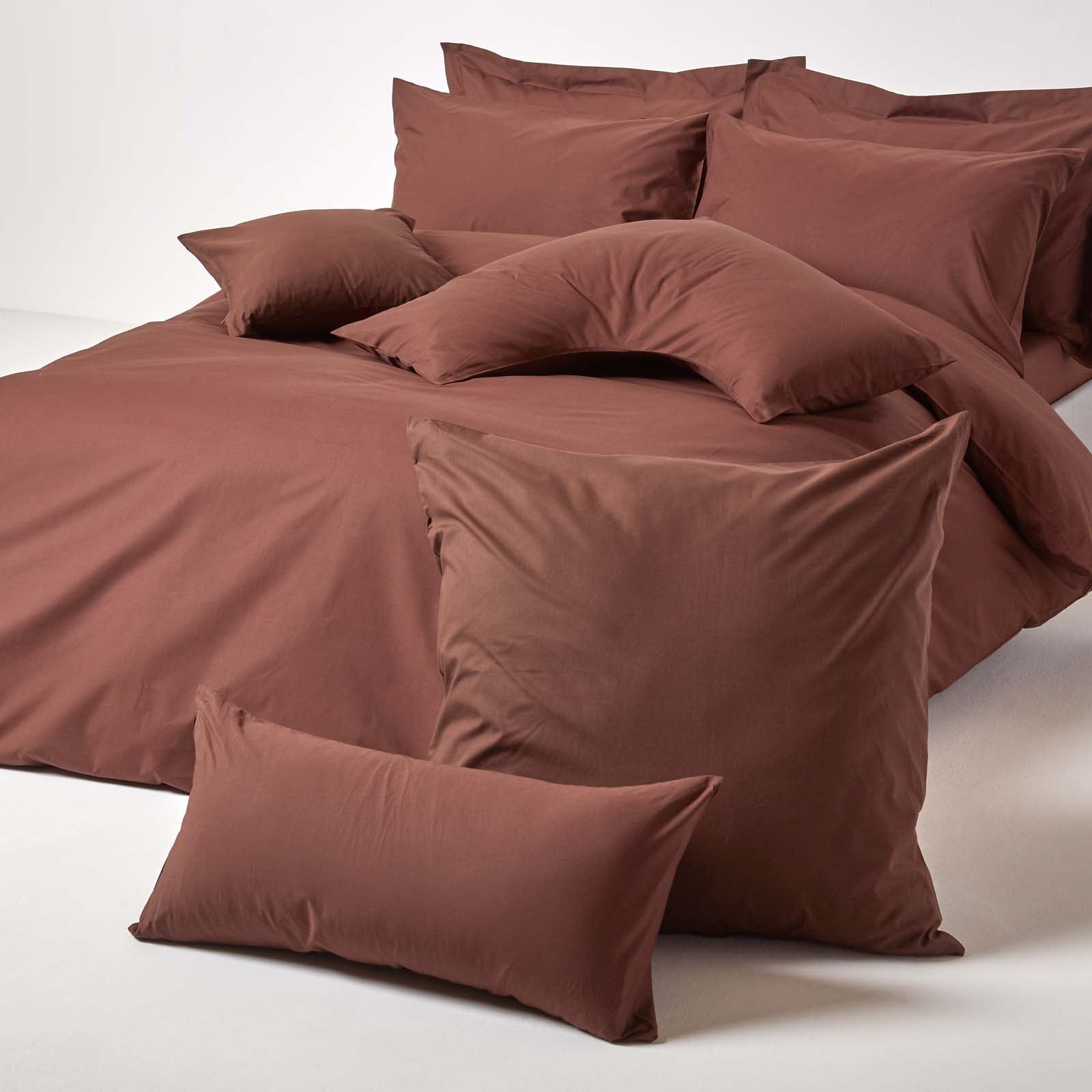Egyptian Cotton Oxford Pillowcase 200 Tc | 48 x 74cm | Chocolate