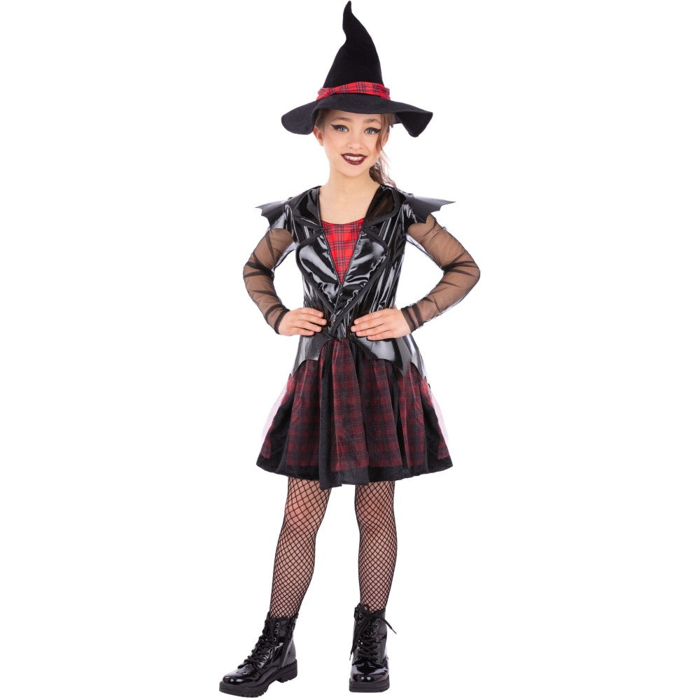 Girls Punk Witch Costume | Age 7-9